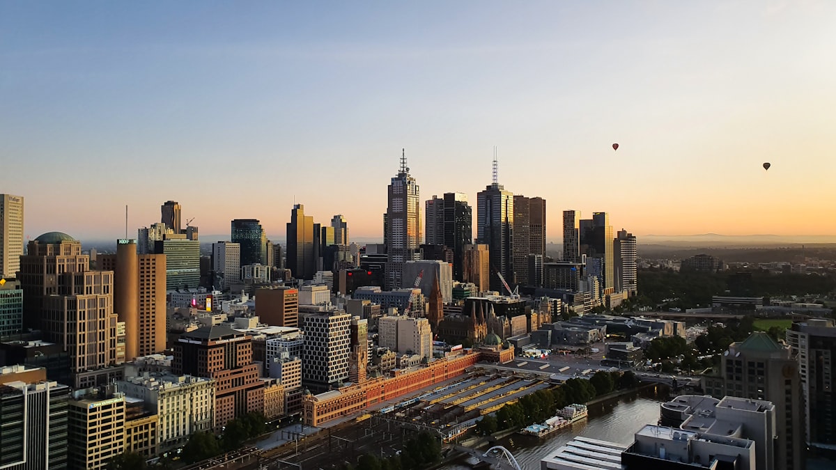 Melbourne city skyline, VIC